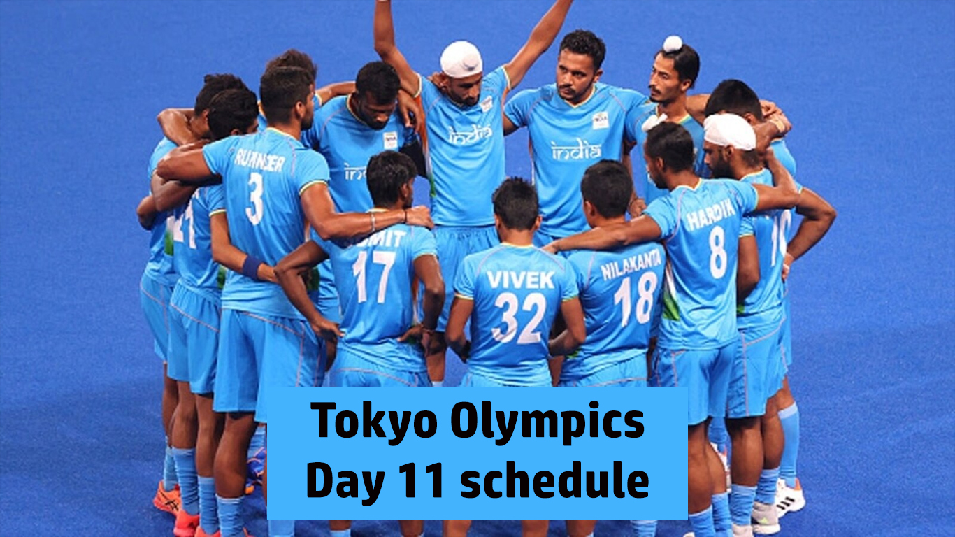 India at Tokyo 2020: Day 11 schedule