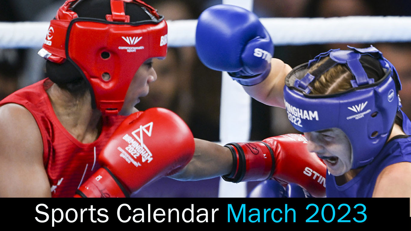 Sports Calendar: March 2023