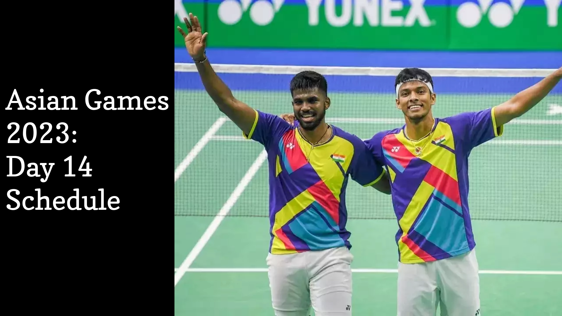 Asian Games 2023: Day 14 Schedule