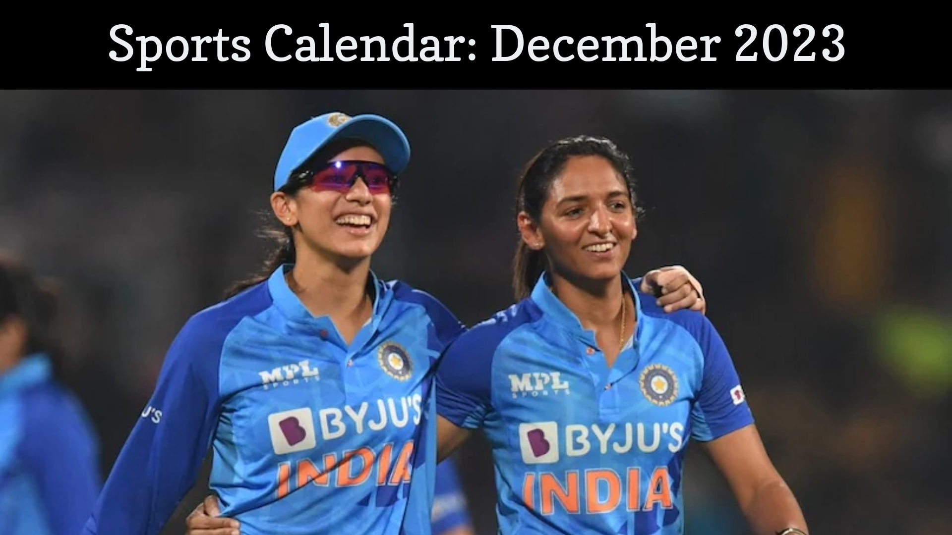 Sports Calendar: December 2023