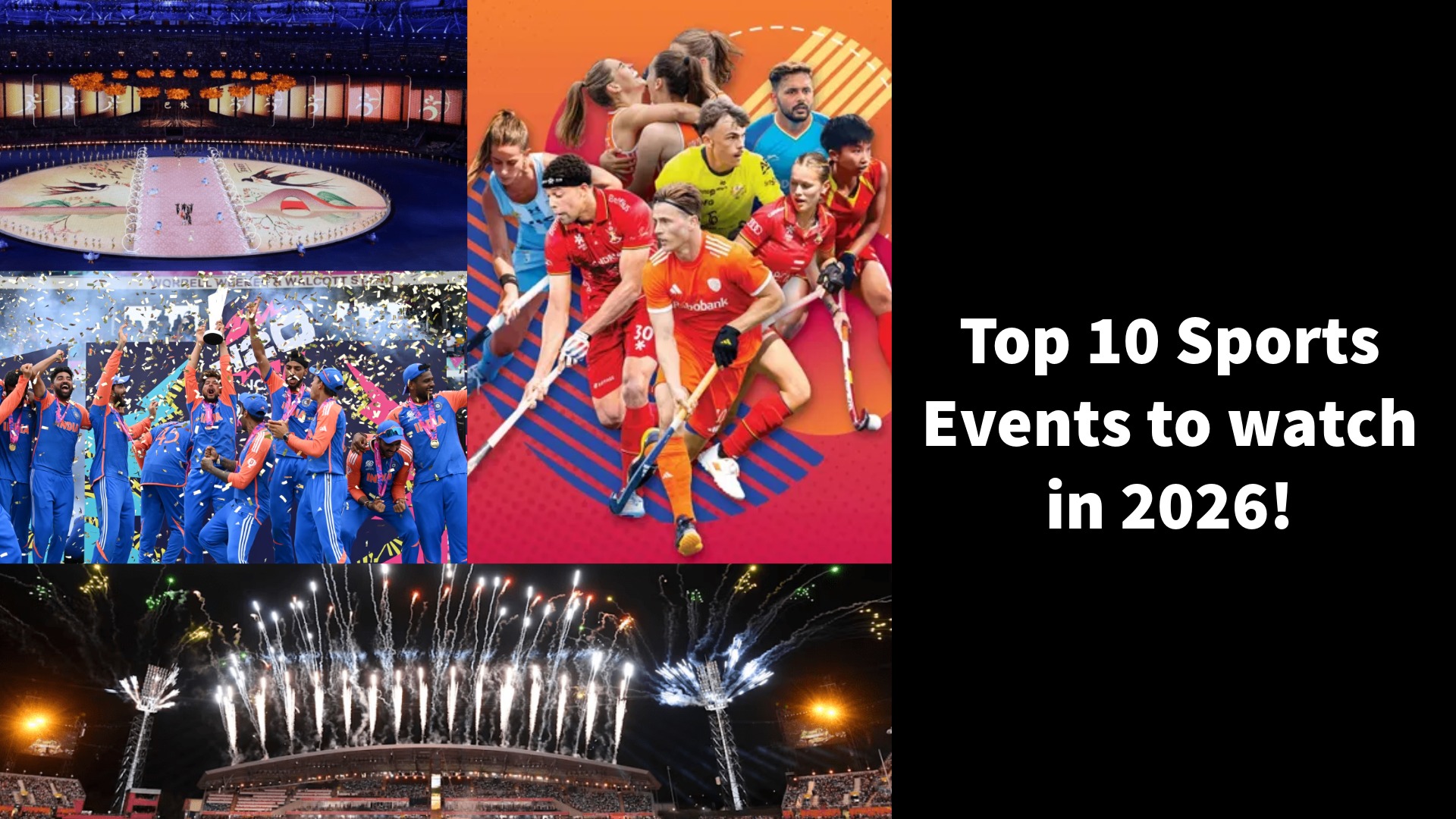 Top 10 Sports events to watch in 2026!